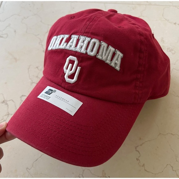 Accessories - University of Oklahoma Crimson Red Adjustable Hat